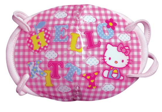 Hello Kitty words Bio Face Mask Pink