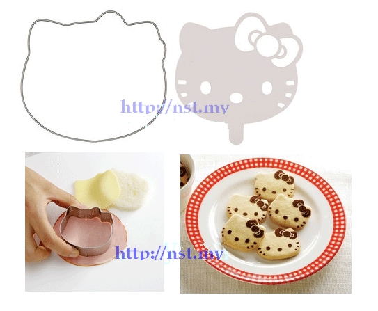 Japan Import Kitty Face Moss Ring + Sprinkle/toast/cheese mould